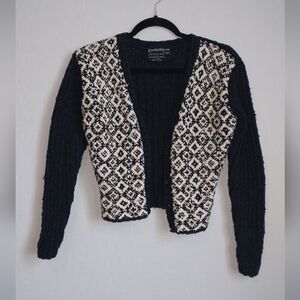 Carole Little Y2K 90's Vintage Retro Hand Knit Cardigan Small